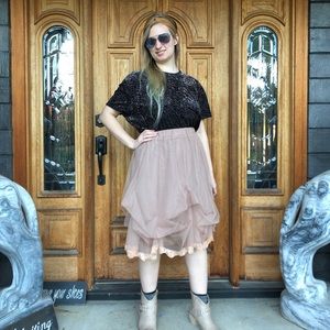 Dusty Blush Tulle Skirt